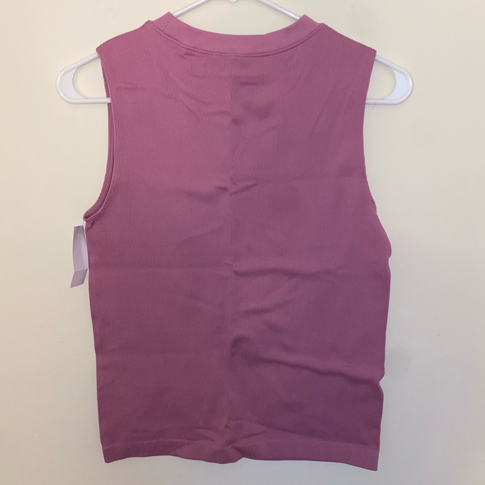 Ann Taylor Size M/L Pink Shell Top - Picture 3 of 3